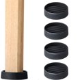thumbnail image 1 of NOGIS 2 x 2'' Round Rubber Furniture Caster Cups Anti Sliding Pads Furniture Legs Protectors for Hardwood Floors Bed Stoppers Cabinet Sofa Table (Black), 1 of 7