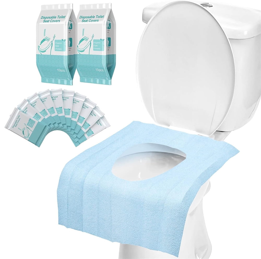 NOGIS 20 Pack Toilet Seat Covers Disposable 16x24 Inch XL Portable Toilet Liners Travel Seat