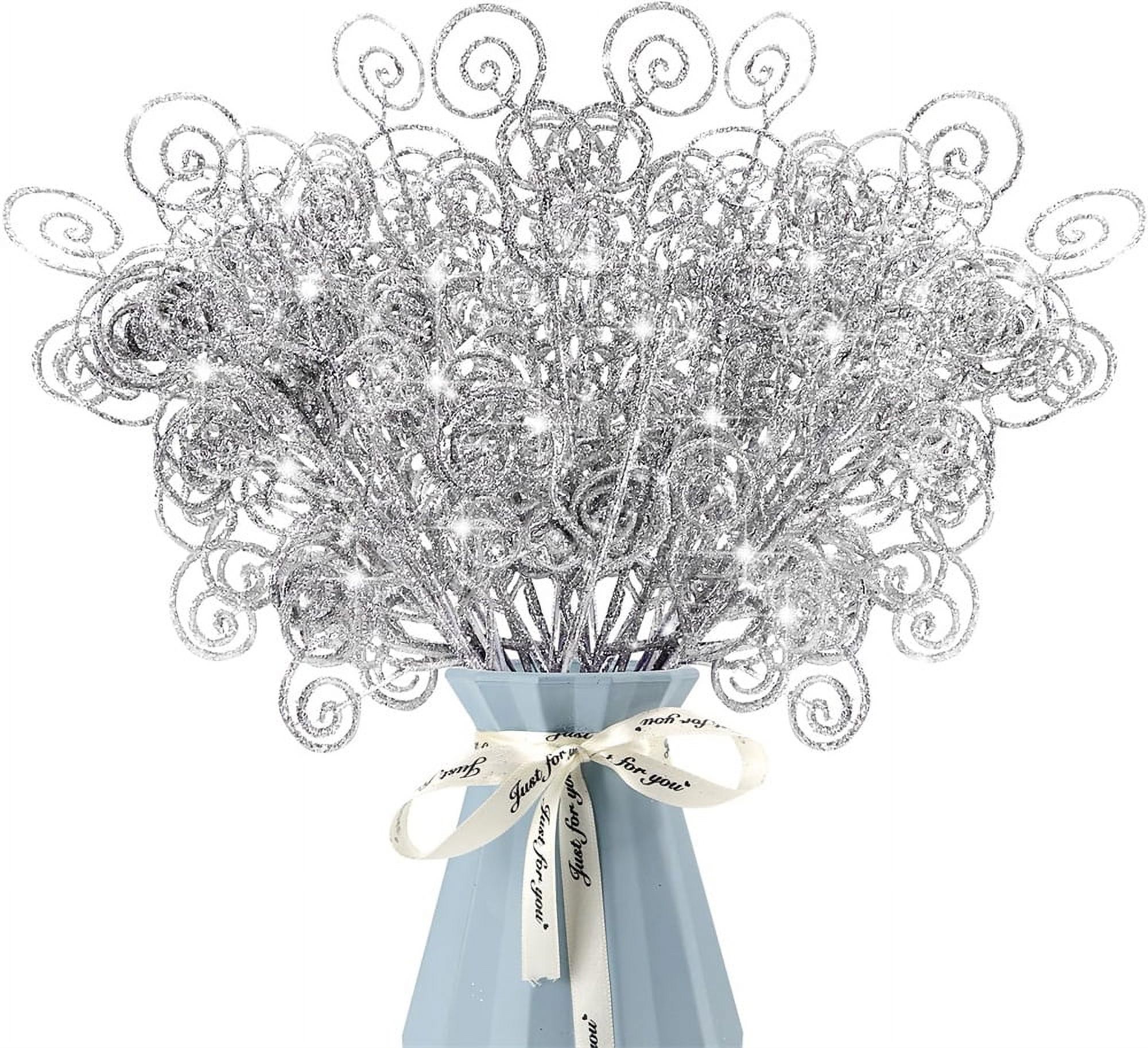 NOGIS 20 Pcs Christmas Tree Decoration Candy Shape Curly Picks 12