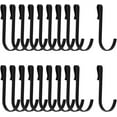 thumbnail image 1 of NOGIS 20 Pcs J Hook for Wire Shelving Hooks Stainless Steel Hanger Clip on Metal Wire Rack Hook Hanging Sink Grid Hook for Display Kitchen Bedroom Office Wire Shelf Pans Pots Kitchenware(Black), 1 of 7