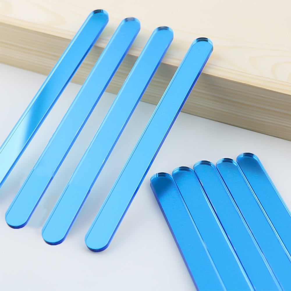 Acrylic Cakesicle Popsicles Sticks - BLUE GLITTER color – PinkAlmonds