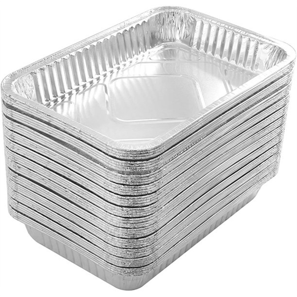 NOGIS 200 Pack Aluminum Foil Pans 9x13 inches Tin Foil Pans with High Heat Conductivity