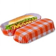 thumbnail image 1 of NOGIS 200Pcs Home Paper Hot Dog Trays- 5.5” Rectangular Fluted Hot Dog Tray - Disposable Hot Dog Wrappers - Rectangular Food Trays for to-Go Orders, Takeout, Festivals, 1 of 7