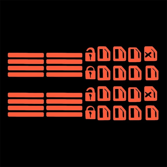 NOGIS 2Pcs Control Switch Luminous Sticker for Car Outer Door Handle Button Switch Panel Night Safety Luminous Decals Glow in Dark Accessories for Car Window Door (Orange)