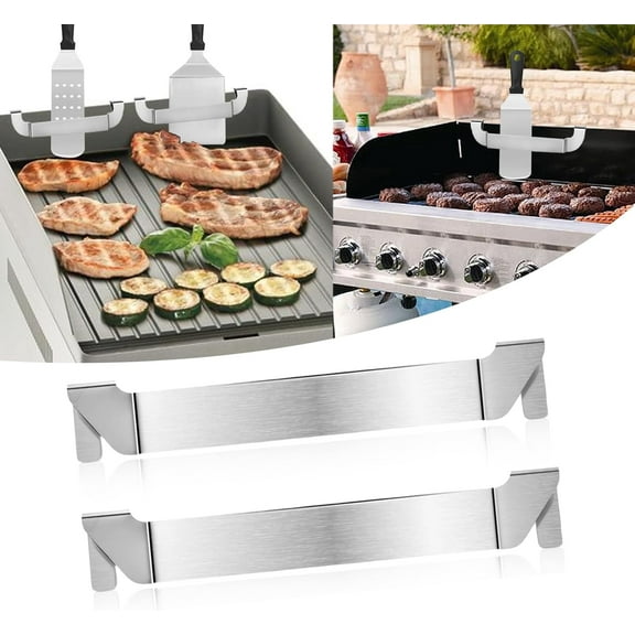 NOGIS 2Pcs Griddle Spatula Holder, Grill Barbecue Tool Rack Hold Suitable for Blackstone, Camp Chef, Outdoor Grilling Essential Accessories, Griddle Tool Holder