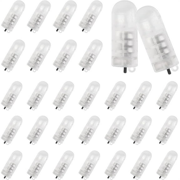 NOGIS 30 Pieces LED Balloon Lights Mini Battery Powered LED Party Lights Bulbs for Paper Lantern Balloon Wedding Halloween Christmas Party Decoration Centerpieces (Warm White)