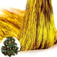 thumbnail image 1 of NOGIS 3000 Strands Tinsel Icicles 19.7 inch Christmas Tree Tinsel Foil Fringe Hanging Winter Home Decorations for Xmas Tree Holiday Decor Birthday Wedding Anniversary Party Supplies (Gold), 1 of 7