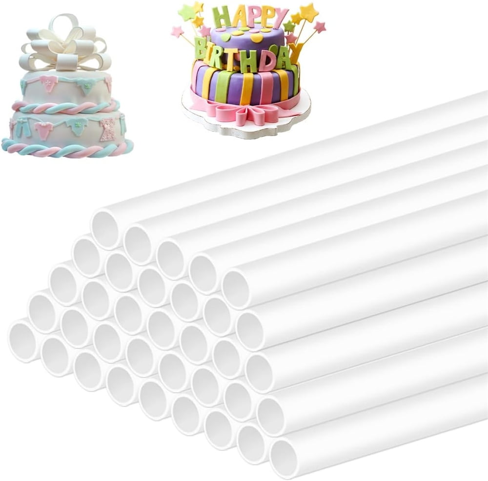 NOGIS 30Pcs Cake Dowels for Tiered Cakes, Cake Supports for Stacking ...