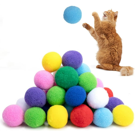 NOGIS 32pcs Multicolor 2 Inch Very Large Assorted Pom Poms Arts and Crafts for DIY Creative Crafts Decorations, Water Balloons Outdoor Water Toys