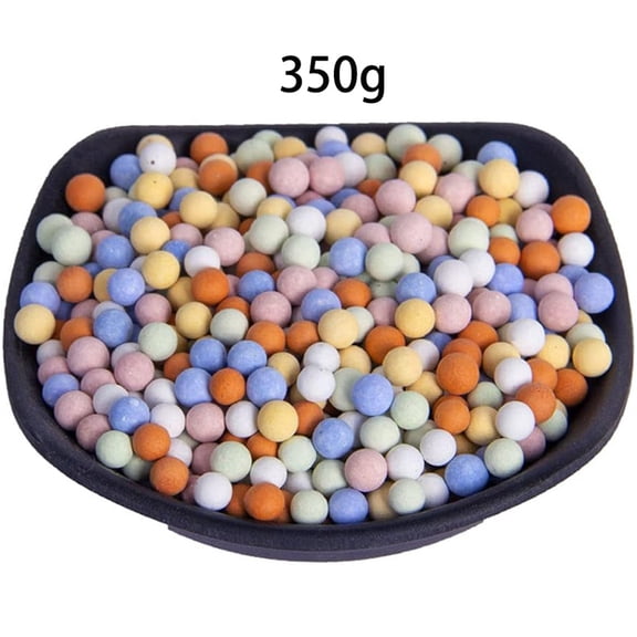 NOGIS 350g Hydroponics Clay Pebbles Mini Multi Color Ceramsite Balls Gardening Potted Balls Small Natural Ceramsite for Aquaponics Drainage Water Cultivation Succulents Decoration (5-6mm)
