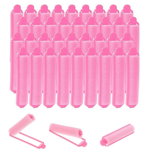 NOGIS 36pcs Sponge Hair Rollers for Women,0.78 In Foam Rollers for Hair, No-Heat Foam Curlers for Hairs Styling Long Short Hairs Ladies Children (Random Color)