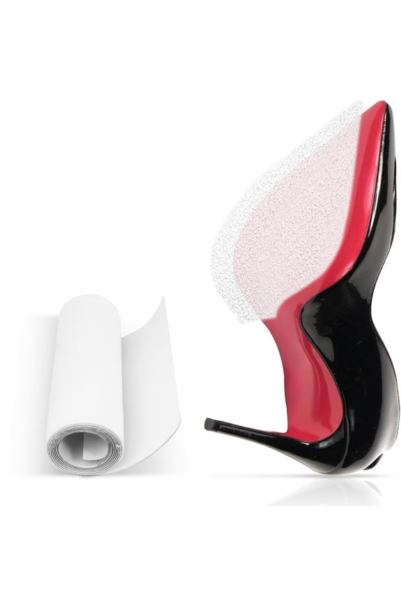 39 in Clear Sole Protector for High Heel Shoes, Anti-Slip Shoe Sole Guard, Transparent Louboutin Sole Protector for Red Bottom Heels & Sneakers (4 in *39.3 in)