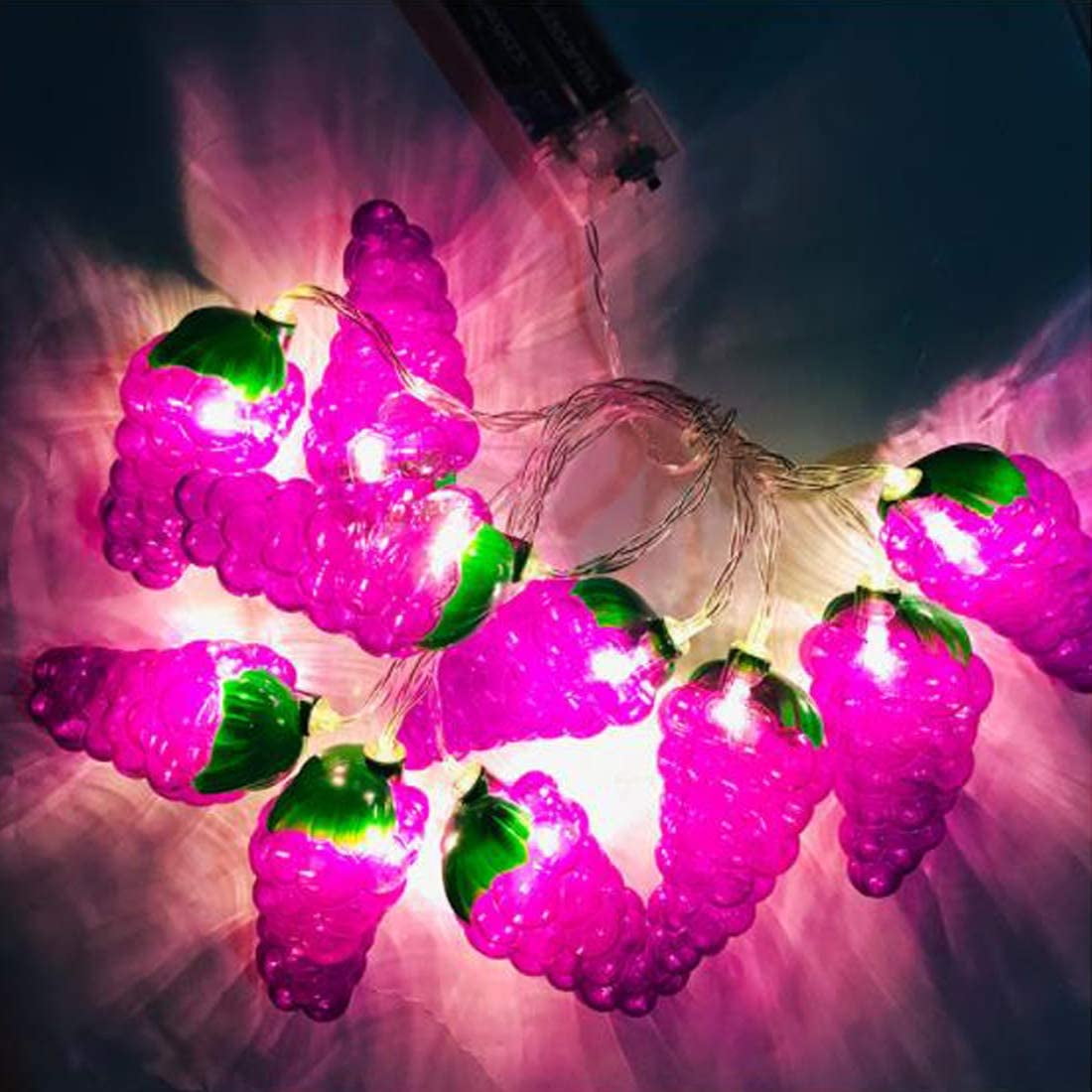 NOGIS 3m 20LEDs Grapes String Lights Fruit String Lights LED Fairy