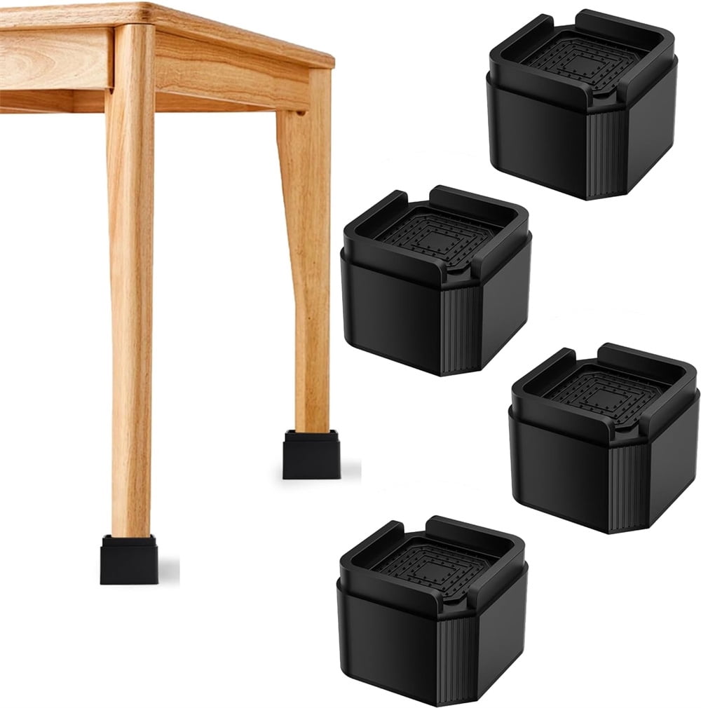 Fridge Risers NOGIS 4 Pack Bed Risers Heavy Duty, Adjustable Furniture Riser Blocks ...