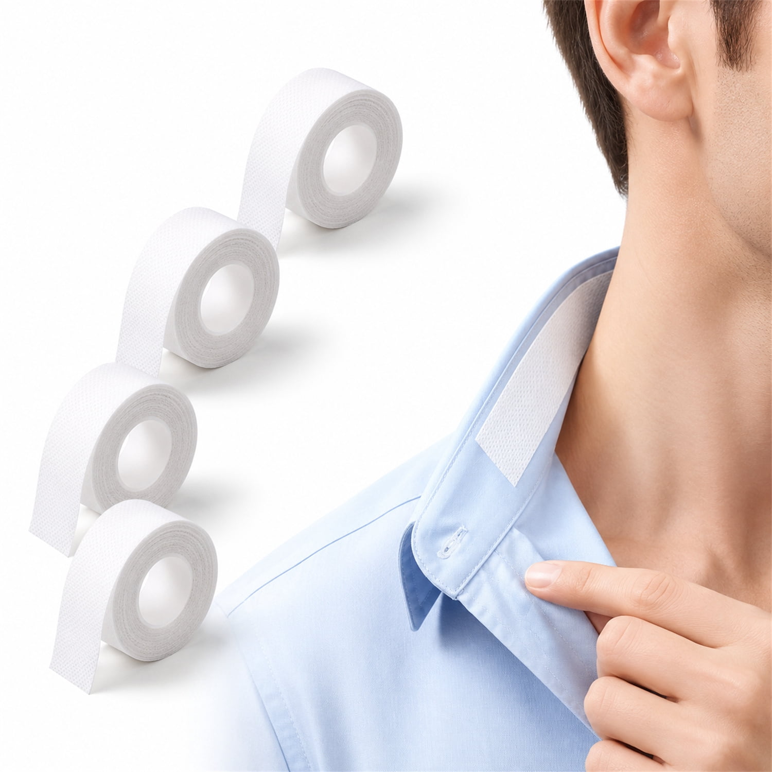 dress shirt collar tape McQueen Logo Tape Harness Shirt - Blue - Men