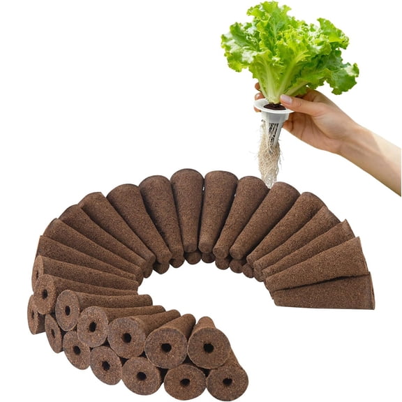 NOGIS 40 Pcs Hydroponic Grow Sponges, Seed Starter Pods Replacement Sponges Compatible with Rapid Rooter Starter Plugs for Hydroponic Indoor Garden System