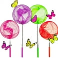 thumbnail image 1 of NOGIS 4Pcs Kids Telescopic Butterfly Fishing Nets Insect Net Bug Net Insect Catching Nets Outdoor Tools for Catching Butterfly Insects Bug Fish Ladybird Nets, Extendable from 15 Inch to 34 Inch, 1 of 7