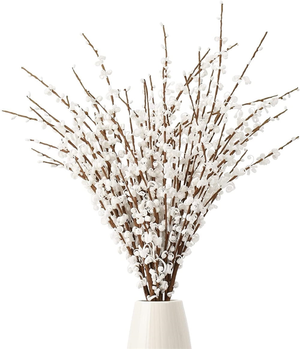 NOGIS 5 Pcs 29.5" Long of Jasmine Artificial Flowers Faux Jasmine Fake Flower for Wedding DIY Floral Art Plant Home Office Party Decoration (White)