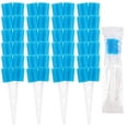 thumbnail image 1 of NOGIS 50 Oral Cleaner Swabs Disposable Sponge - Toothettes Mouth Swabs Individually Wrapped Swabsticks for Elderly Dry Mouth Waterless Toothbrushes Mini Pet Children Treatment (Blue), 1 of 7