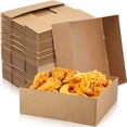 thumbnail image 1 of NOGIS 50 Pcs Cardboard Trays Paper Food Trays Paperboard 4 Corner Pop up Food Container Boxes Movie Night Snack Trays Disposable Foldable Fast Food Holders for Holding Food Drink at Theaters, 1 of 7