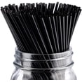 thumbnail image 1 of NOGIS 500 Count 5" Black Compostable Plasticless PLA Disposable Stirrer Cocktail Straw For Cold Drinks, BPA Free, 1 of 7