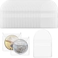 NOGIS 50Pcs Single Pocket Coin Turn-overs, 2 Inch Individual Clear Coin ...