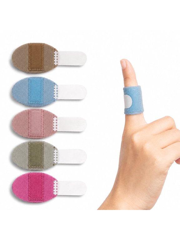 5Pcs Trigger Finger Splints, Artrylin Single Straps Finger Splint Support Brace Kit, Finger Straightener for Broken/Straightening/Aarthritis, Fits for Thumb/Middle/Ring/Index/Pinky Finger