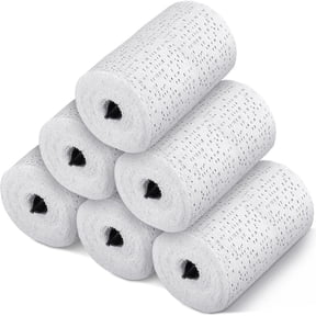 NOGIS 6 Pack 4x 106 Plaster Cloth Rolls Bulk (Each Roll), Plaster Gauze Bandage for Craft, Gauze Bandage Roll for Modeling, Masks, Scenery, Belly Cast