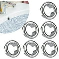 thumbnail image 1 of NOGIS 6 Pack Bathroom Basin Sink Round Hole Trim Chrome Overflow Cover Rings Hole Insert in Cap Hollow Ring for Replacement Ceramic Pots for Home,Sink,Bathroom,Kitchen, 1 of 7