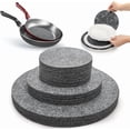 thumbnail image 1 of NOGIS 60 Pcs Felt Plate Dividers, 5”/7.5”/10.5” Round Thick Soft Felt Plate Dish Separator Protectors for Porcelain, China, Dishes & Saucers Stacking and Package, Grey, 3 Sizes, 1 of 7