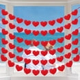 thumbnail image 1 of NOGIS 6Pcs Valentines Day Decorations Red Felt Heart Garland Banner, Pre-Strung, 60 Hearts Valentines Banner for Outdoor Indoor Home Valentines Day Decor Anniversary Wedding Decoration (Red), 1 of 3
