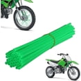 thumbnail image 1 of NOGIS 72 Pcs Bike Spoke Skins, Bicycle Spoke Covers, Dirt Bike Rim Wraps Protector for Motorcycle Bicycle Wheelchair Accessories for 8-21 Inch Rims (Green), 1 of 7