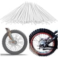 thumbnail image 1 of NOGIS 72 Pcs Bike Spoke Skins, Bicycle Spoke Covers, Dirt Bike Rim Wraps Protector for Motorcycle Bicycle Wheelchair Accessories for 8-21 Inch Rims (White), 1 of 7