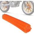 thumbnail image 1 of NOGIS 72 Pcs Motorcycle Spoke Skins,Spoke Covers Wheel Wraps Universal for DRZ400 DRZ400S DRZ400SM DRZ400E RM85 RMZ250 DRZ125 8"-21" Rim Dirt Pit Bike (Orange), 1 of 7