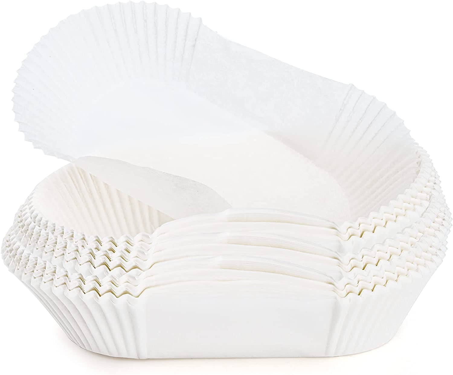 NOGIS 80 pack White Loaf Baking Pan Liners Square Bread Tin Liners Disposable Paper Parchment