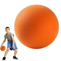 NOGIS 9.4inch Uncoated High Density Foam Ball - Foam Sports Balls - Soft and Bouncy, Lightweight and Easy to Grasp Foam Silent Balls are Safe（Orange）
