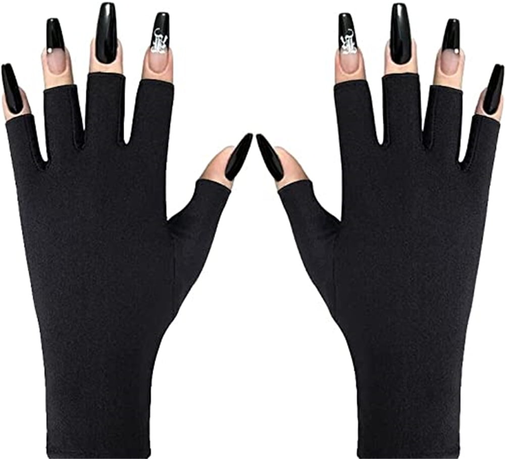 NOGIS Anti UV Gloves for Gel Nail Lamp,Professional UV Protection