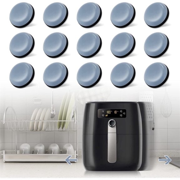 NOGIS Appliance Sliders, 20Pcs Self Adhesive Small Kitchen Appliance Sliders Appliance Mover For Countertop Appliance Stand Mixer, Coffee Maker, Air Fryer, Food Processor,Pressure Cooker