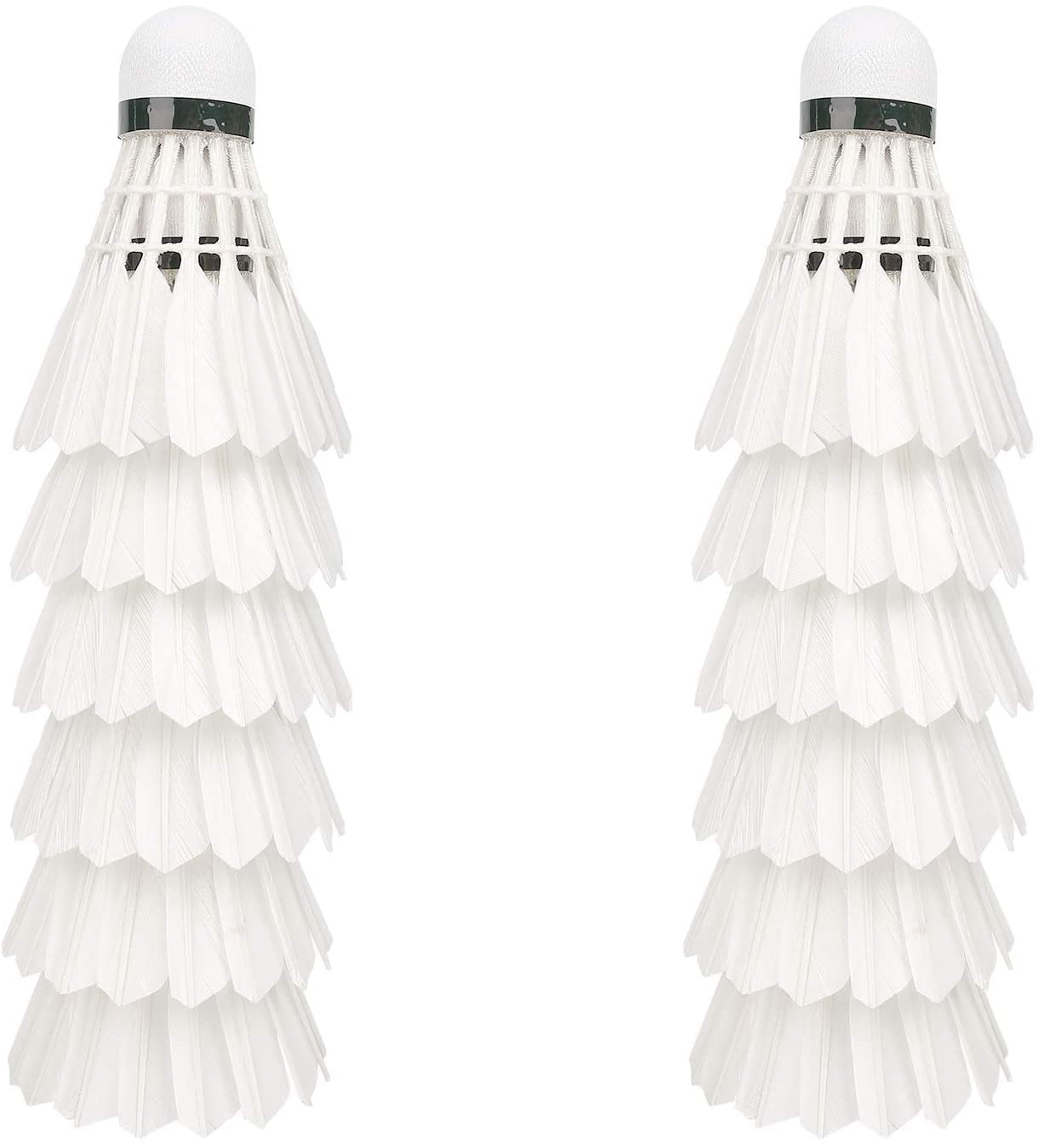 NOGIS Badminton Shuttlecock,12 Packs Training Sport Badminton Balls,Feather Shuttlecocks,Sport Plastic Shuttlecocks -Stable & Durable Sports Training Badminton Balls for Indoor Outdoor Game