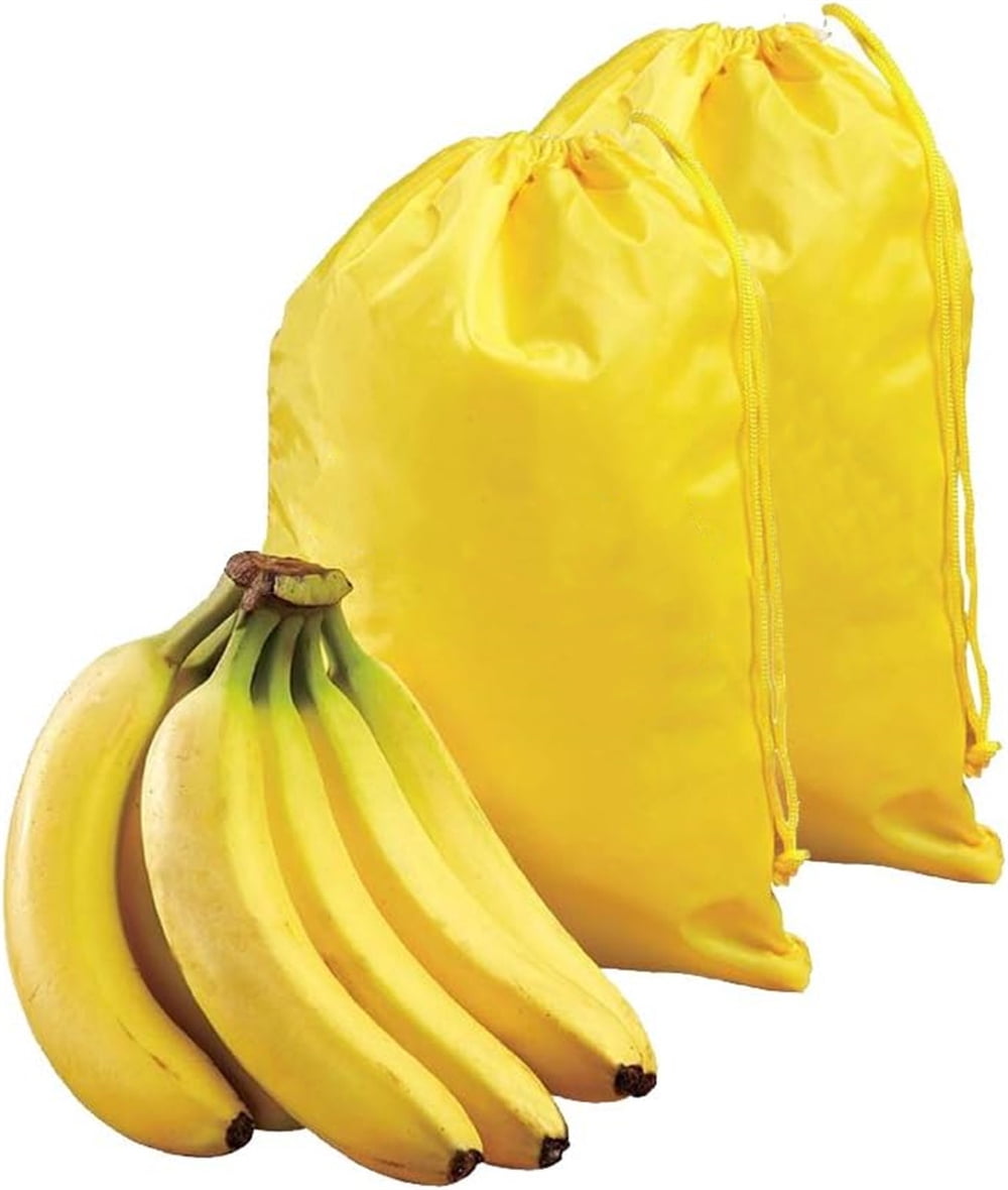 NOGIS 2 Pack Banana Storage Bag, Reusable Produce Bags, Keep Produce