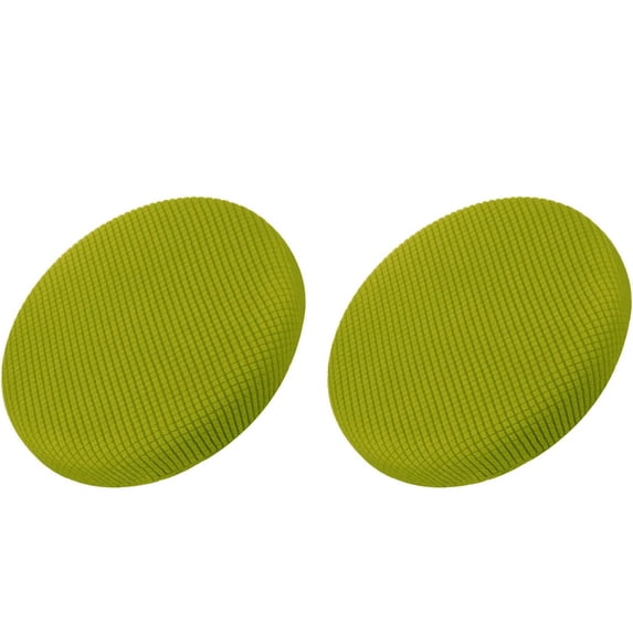 Artrylin Bar Stool Covers- Stool Cushion Slipcover Washable Round Stool Slipcover Bar Chair Covers for 12-14 Inch Chair (Green)