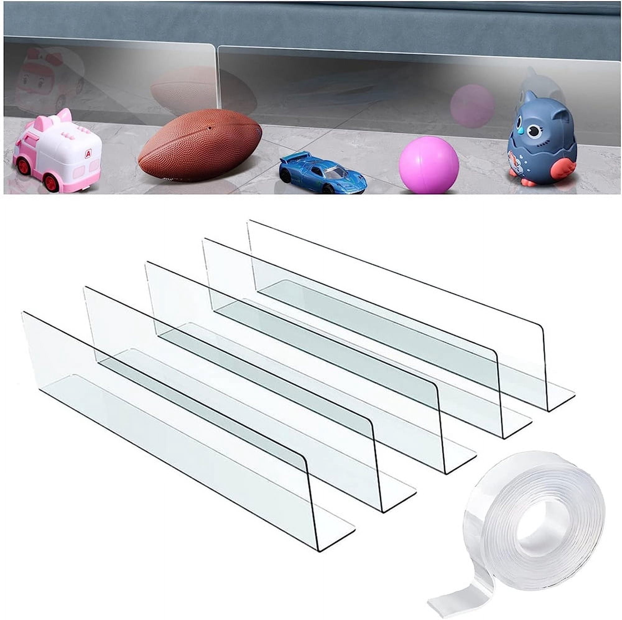 5 Pack Under Bed Blocker for Pets Dogs, NOGIS 4.7 Inches High Toy Blocker, Couch Blockers with Strong Adhesive, Gap Stopper Under Couch or Bed to Stop Things Going Into