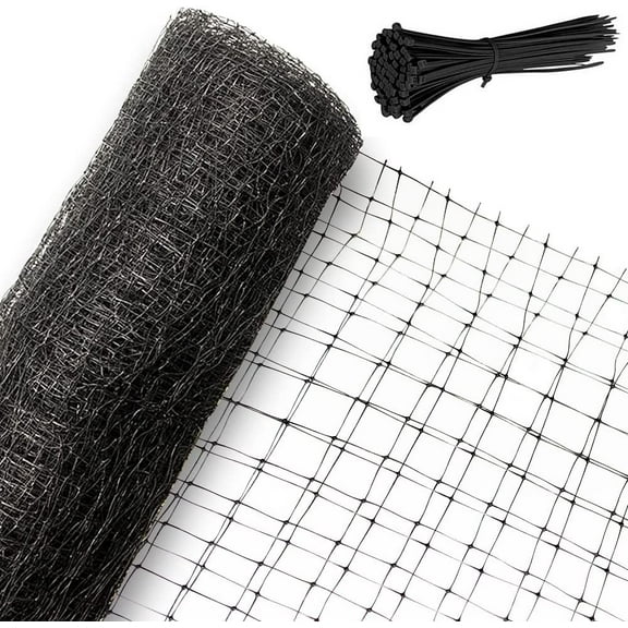NOGIS Bird Netting - 6.8 x 19.6 FT Heavy Duty Garden Netting Deer Fence Net for Vegetables, Plant and Fruit Trees Against Birds, Deer and Other Animals with 20pcs Cable Ties