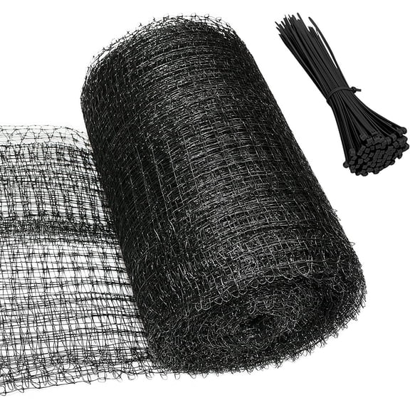 NOGIS Bird Netting - 6.8ft x 65.6ft Heavy Duty Garden Netting Deer Fence Net for Vegetables, Plant and Fruit Trees Against Birds, Deer and Other Animals with 50pcs Cable Ties