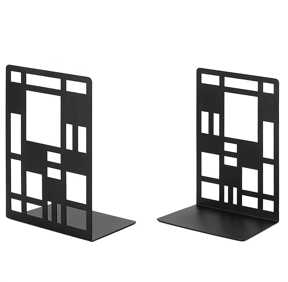 NOGIS Heavy-Duty Metal Bookends for Office, Home, and School, Large ...