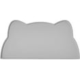 thumbnail image 1 of NOGIS Cat Food Mat, Silicone Pet Feeding Mat for Floor Non-Skid Waterproof Dog Water Bowl Tray, Easy to Clean Pet Placemat (17" x 10", Gray), 1 of 6