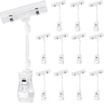thumbnail image 1 of NOGIS Clear Sign Clips on Merchandise Display 18 Pack Plastic Label Clips on Sign Holder Shelf Double Sided Swivel Price Tag Clips on Clothing Rack Signs Rotatable for Sale Retail Display, 1 of 7