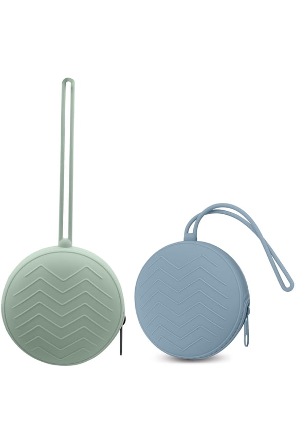 Coin Purse, Waterproof Silicone Coin Pouch for Shopping and Travel, Mini Headphone Case with Zipper, Portable Circular Small Coin Pouch for Storage Coin, Key, Lipstick, Access Card