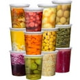 thumbnail image 2 of 60-Pack Deli Containers With Lids – 8oz (24), 16oz (24), 32oz (12) Combo Set, BPA-Free 2 of 6