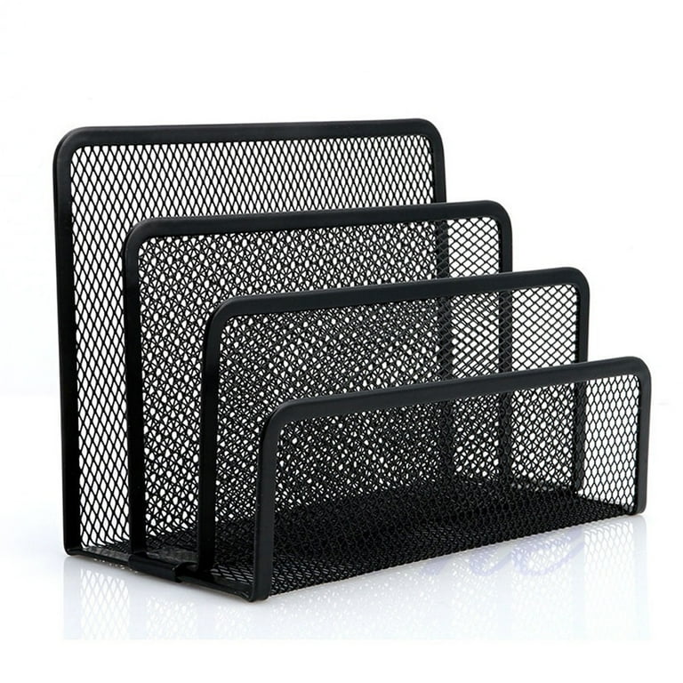 Nvzi Mesh Pen Holder for Holders Desk Organizer Office Supplies with Sticky  Notes Holder Black 